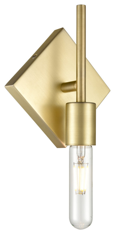Mia 1-Light 6" Sconce, Satin Brass