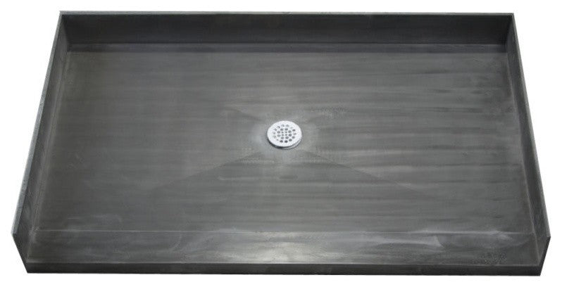 Tile Redi 3772CBF-PVC 37"x72" Curbless Shower Pan With Center PVC Drain