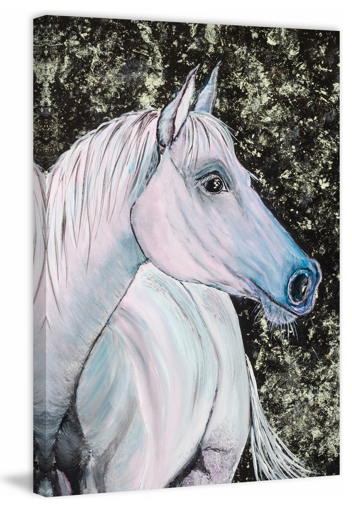 "Pink Lady" Painting Print on Wrapped Canvas, 20"x30"