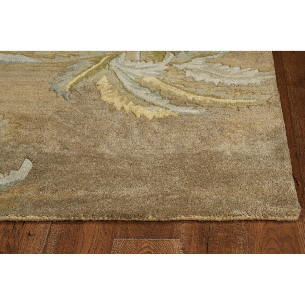 KAS Sparta 3102 Moss Palm Trees Area Rug, 7'9"x9'6"