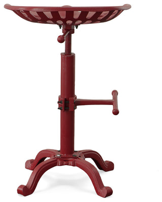 Adjustable Tractor Seat Stool, Red