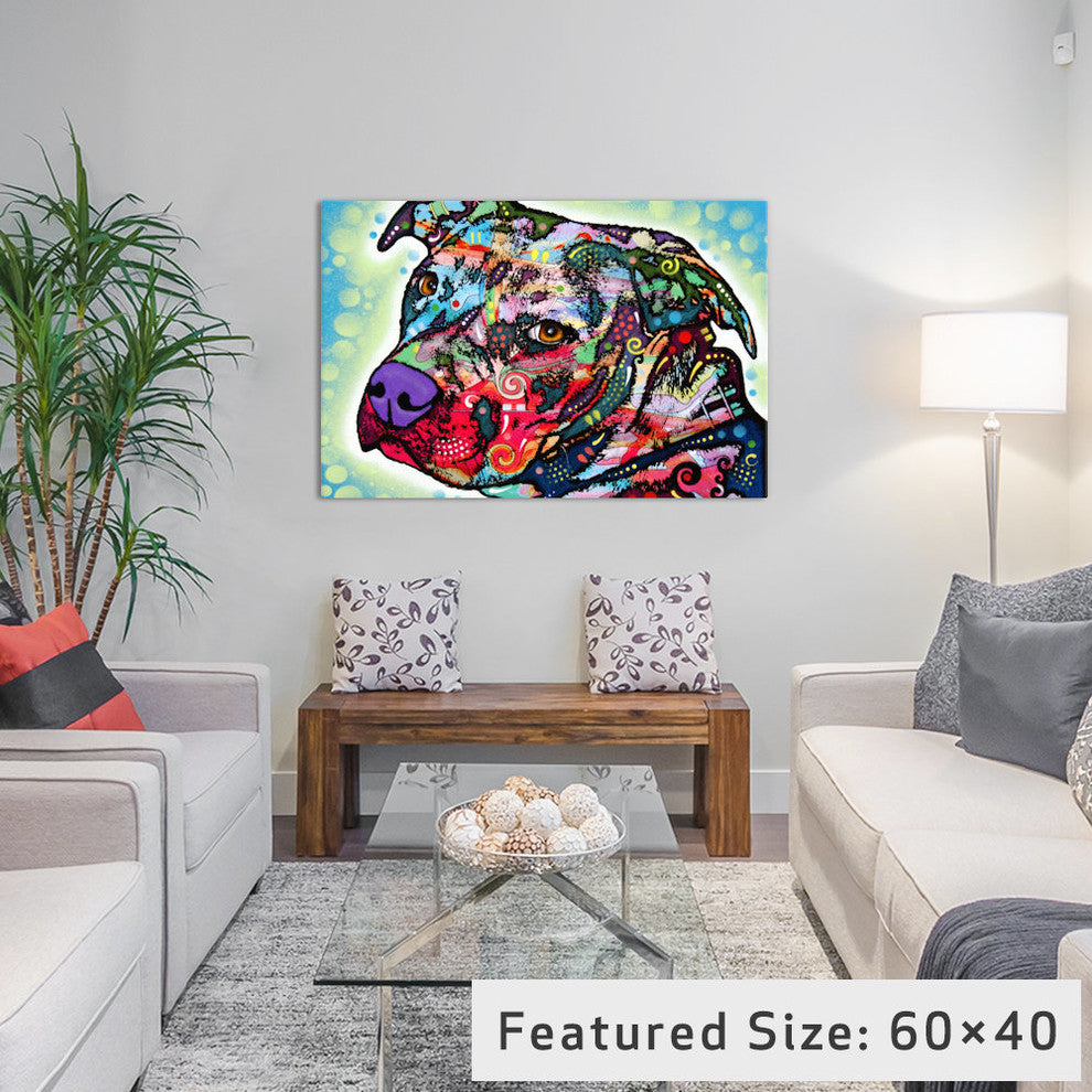 "Bulls Eye" by Dean Russo, 40x26x1.5"