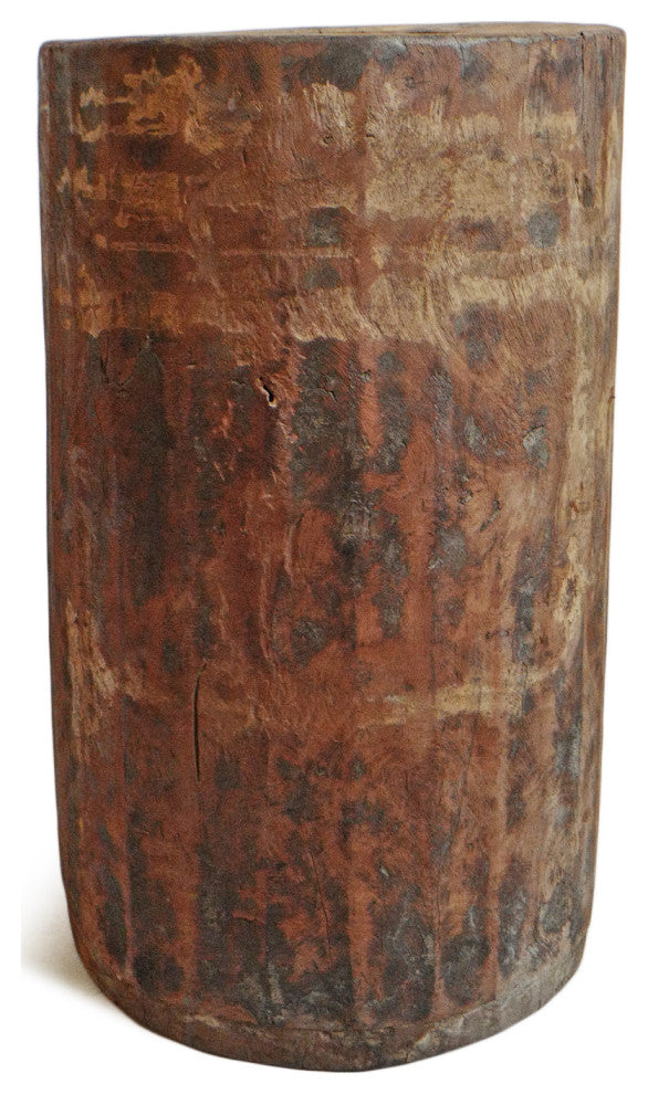 Consigned India Wood Butter Pot