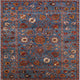 Ahgly Company Indoor Square Mid-Century Modern Area Rugs, 4' Square