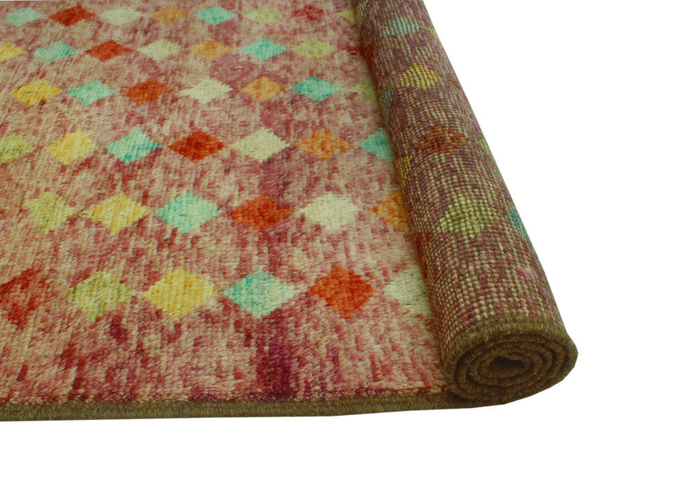 Balochi Holly Purple/Red Rug, 5'2x8'0