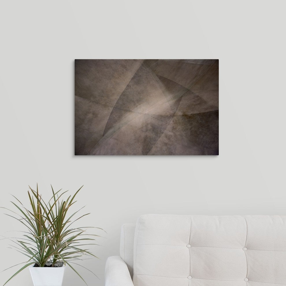 "The Mindful Curve" Wrapped Canvas Art Print, 24"x16"x1.5"