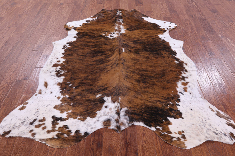 Organic Natural Hair-On Cowhide Area Rug 7' 3" X 6' 2" C1445