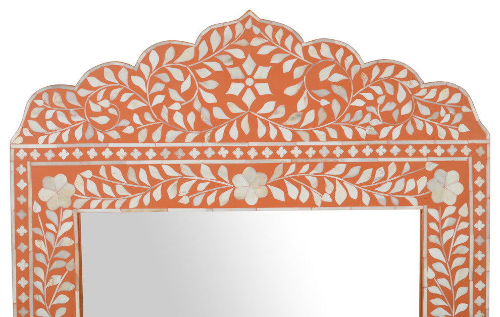 Bharat Handcraft Bone Inlay 48"x28" Mirror