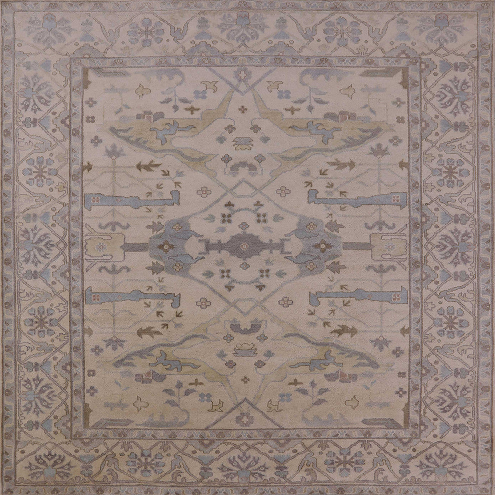 Ahgly Company Indoor Square Mid-Century Modern Area Rugs, 3' Square