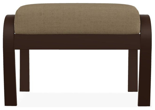 Belle Isle Cushion Outdoor Ottoman, Wren/Kona