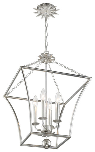 Crystorama Lighting Group 516 Broche 4 Light 16"W Taper Candle - Antique Gold