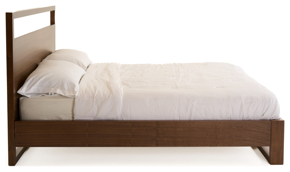 Nova Domus Berlin Modern Walnut Bed, Queen