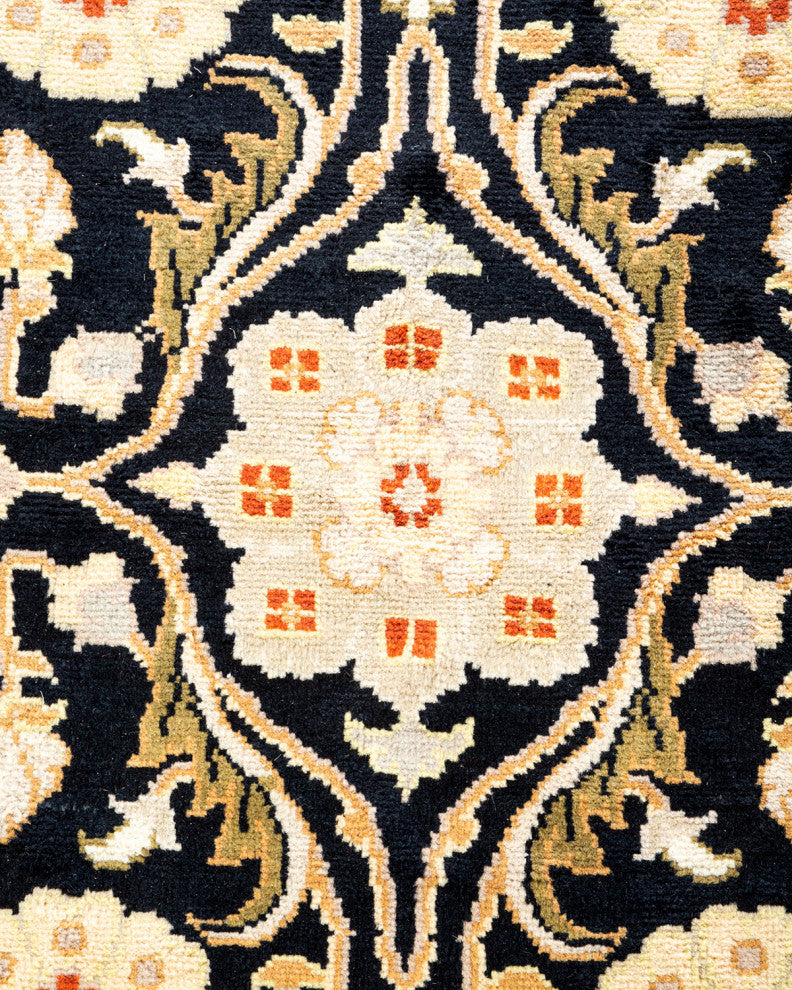 Mogul, One-of-a-Kind Hand-Knotted Area Rug Black, 9'2"x12'2"
