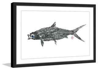 "Milk Fish" Framed Painting Print, 18"x12"