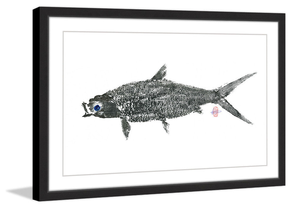"Milk Fish" Framed Painting Print, 18"x12"