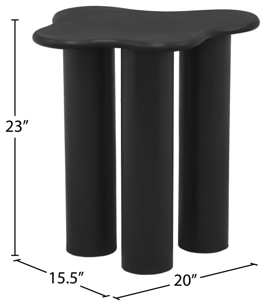 Romaine Coffee / End Table, Black, End Table