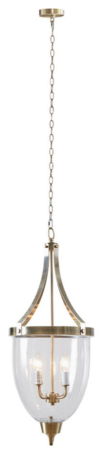 Martha Stewart Camden 4-Light Glass Bowl Shaped Chandelier