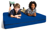 Zipline Big Kids Modular Sofa and Ottoman, Blueberry