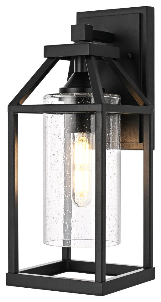 Home Living 14" Outdoor Wall sconce, Black