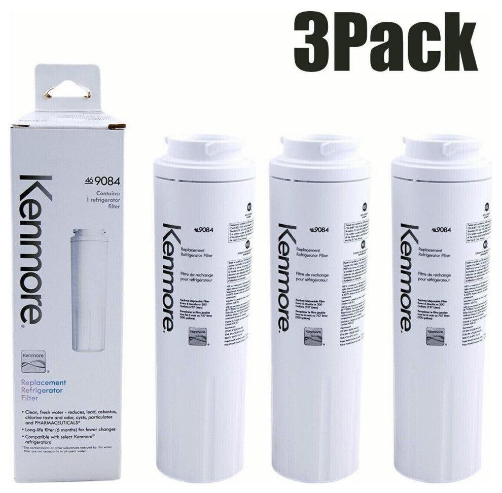 3 Pack Replacement Refrigerator For Kenmore Water Filter Kenmore 9084 46-9084