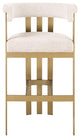 Modern Curved Bar Stool, Eichholtz Clubhouse, White