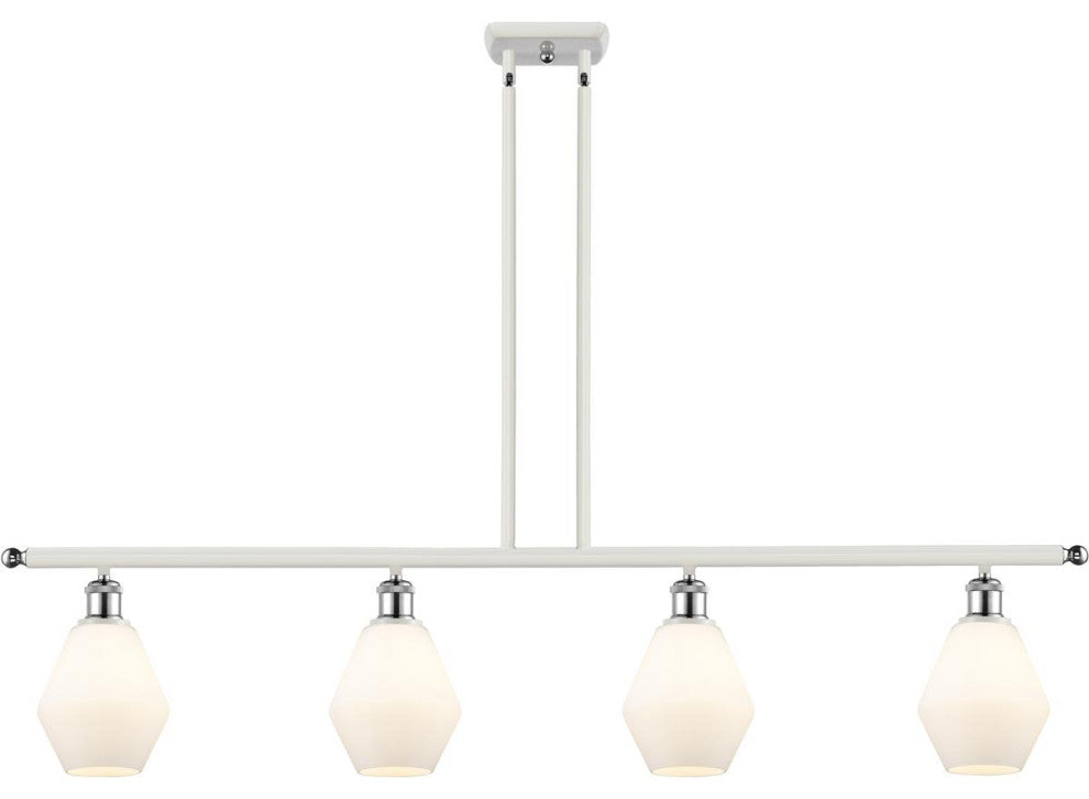 Innovations 516-4I-WPC-G651-6 4-Light Island Light, White, Polished Chrome