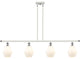 Innovations 516-4I-WPC-G651-6 4-Light Island Light, White, Polished Chrome