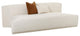Fickle Cream Boucle Modular Armless Loveseat