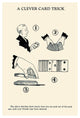 "A Clever Card Trick" Digital Paper Print by Retromagic, 17"x24"