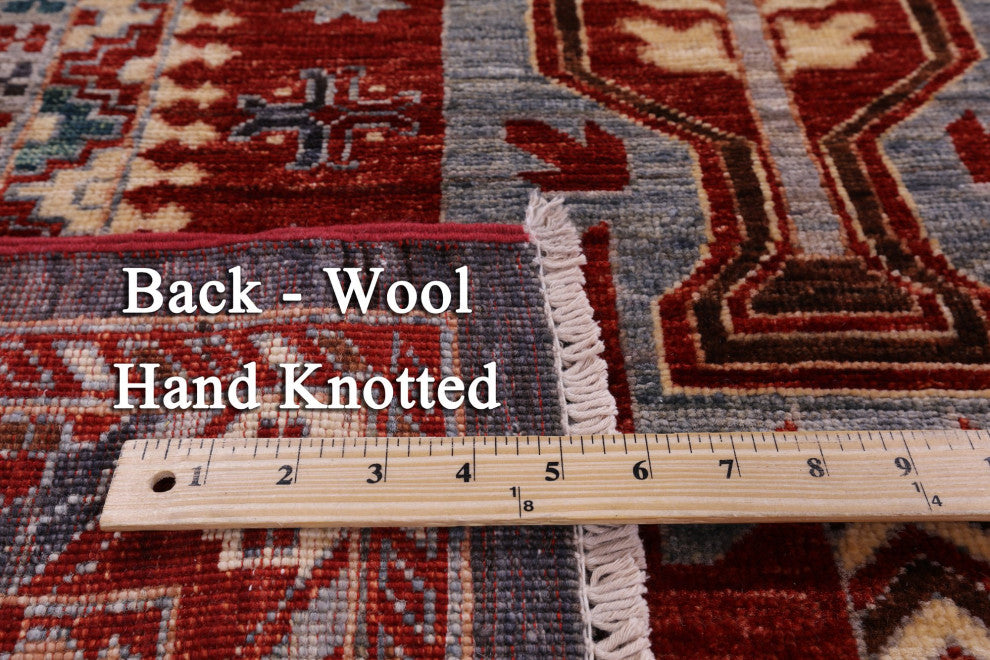 7' 0" X 10' 2" Tribal Fine Serapi Hand-Knotted Wool Rug - Q12206