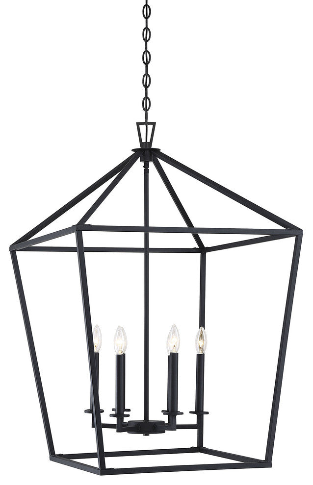 Townsend 6-Light Foyer Pendant, Bronze, Matte Black