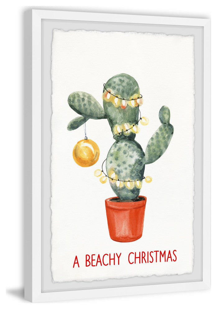 "A Cactus Bloom" Framed Painting Print, 16x24