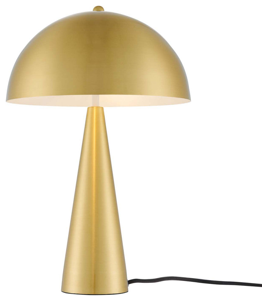 Table Lamp, Gold, Metal, Modern, Mid Century Kitchen Cafe Bistro Hospitality