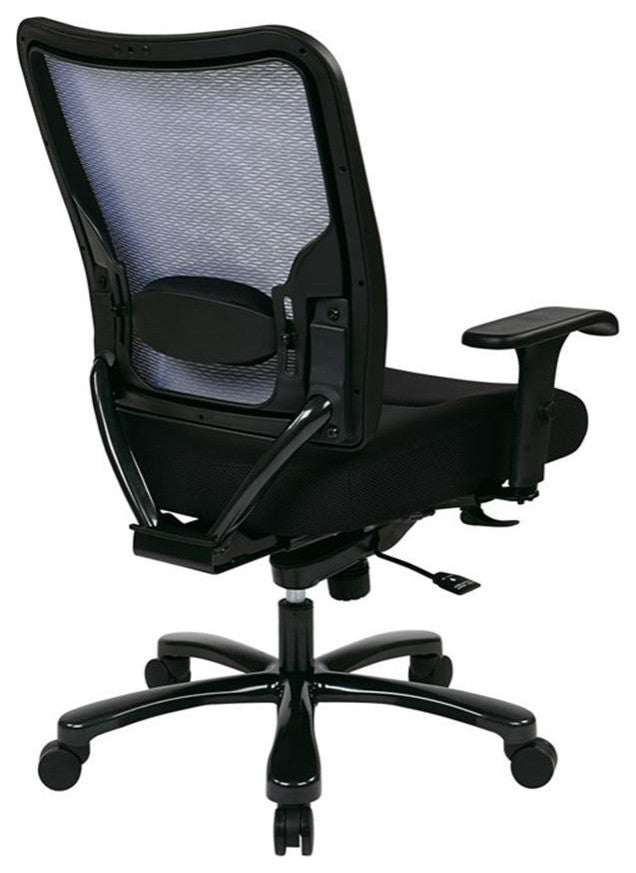 Big and Tall Double Air Grid Black Back Ergonomic Office Chair