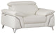 Lazio Contemporary Genuine Italian Leather Chair White