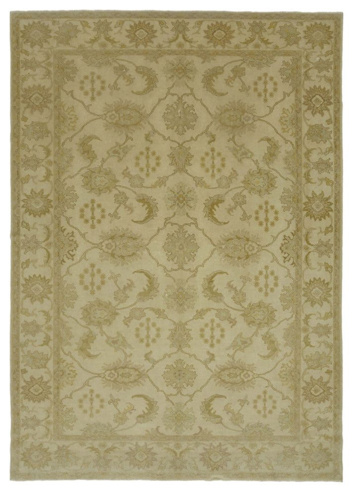 Rug N Carpet - Hand-knotted Oriental 7' 4'' x 10' 3'' Wool Oushak Area Rug