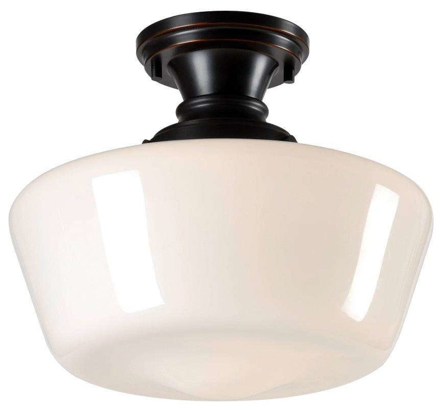 Kenroy 93660ORB 1-Light Flush Mount, Cambridge