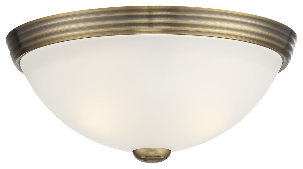 Flush Mount, Warm Brass, 11"