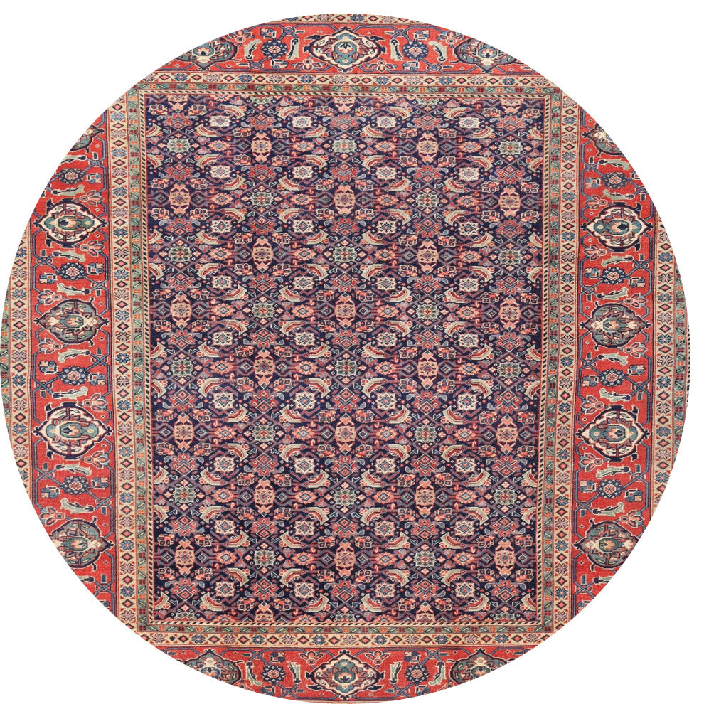 Ahgly Company Indoor Round Traditional Area Rugs, 3' Round