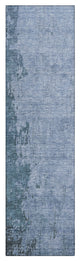 Machine Washable Indoor/Outdoor Chantille ACN1912 Blue 2'3" x 7'6" Runner Rug