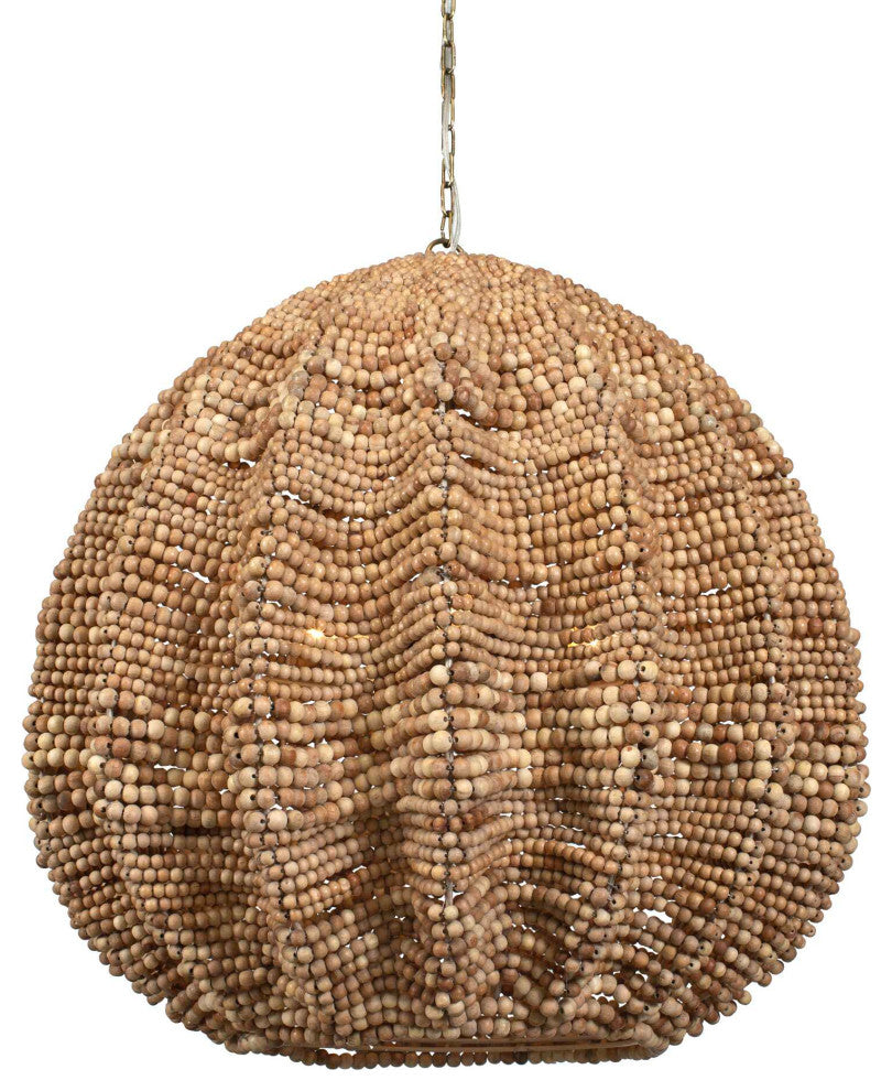 Uttermost Kauri 5 Light Wooden Bead Pendant