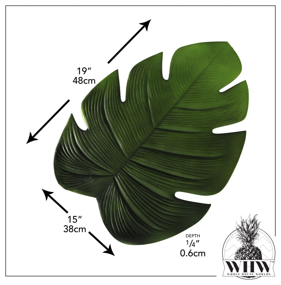 Palm Leaf Place Mats, Set of 4, 19"