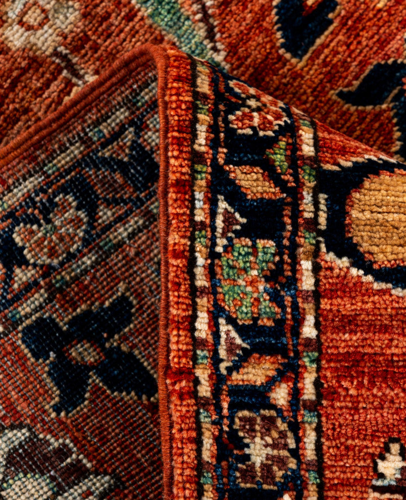 Serapi One-of-a-Kind Hand-Knotted Area Rug Red, 3'1" x 4'11"