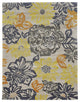 Linon Trio Benton Hand Tufted Polyester 5'x7' Rug in Gray