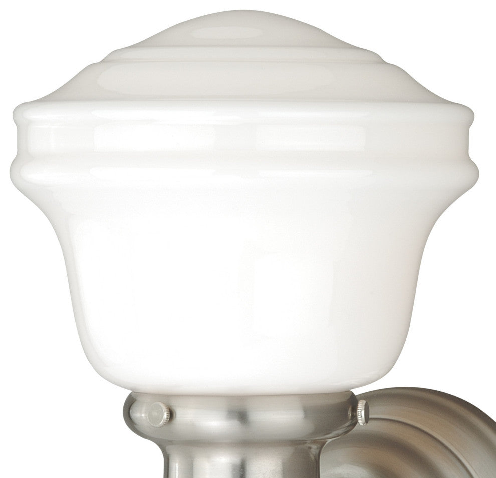 Vaxcel Huntley 1-Light Vanity, Satin Nickel