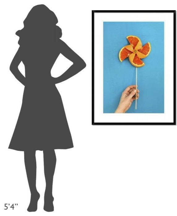 "Summertime Pinwheel" Framed Digital Print by Dina Belenko, 28"x38"
