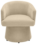 Kristen Rolling Desk Chair, Taupe
