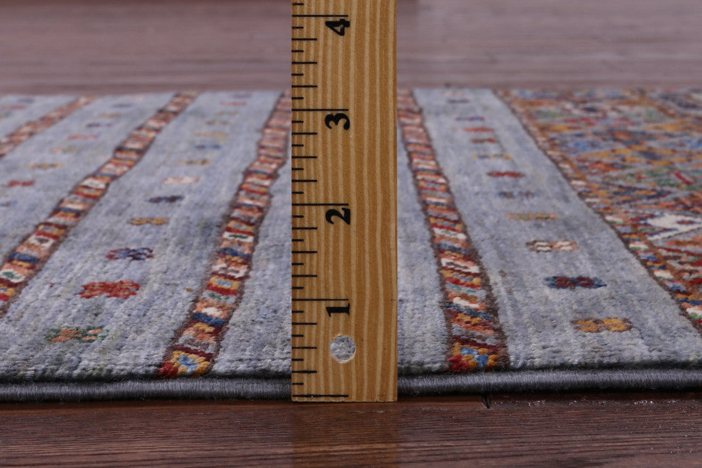 2' 10" X 4' 3" Handmade Khorjin Super Kazak Wool Rug - Q12323