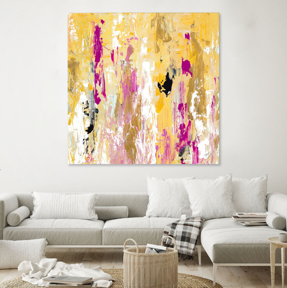Parisian Chic Abstract II - 54 x 54 by Lanie Loreth