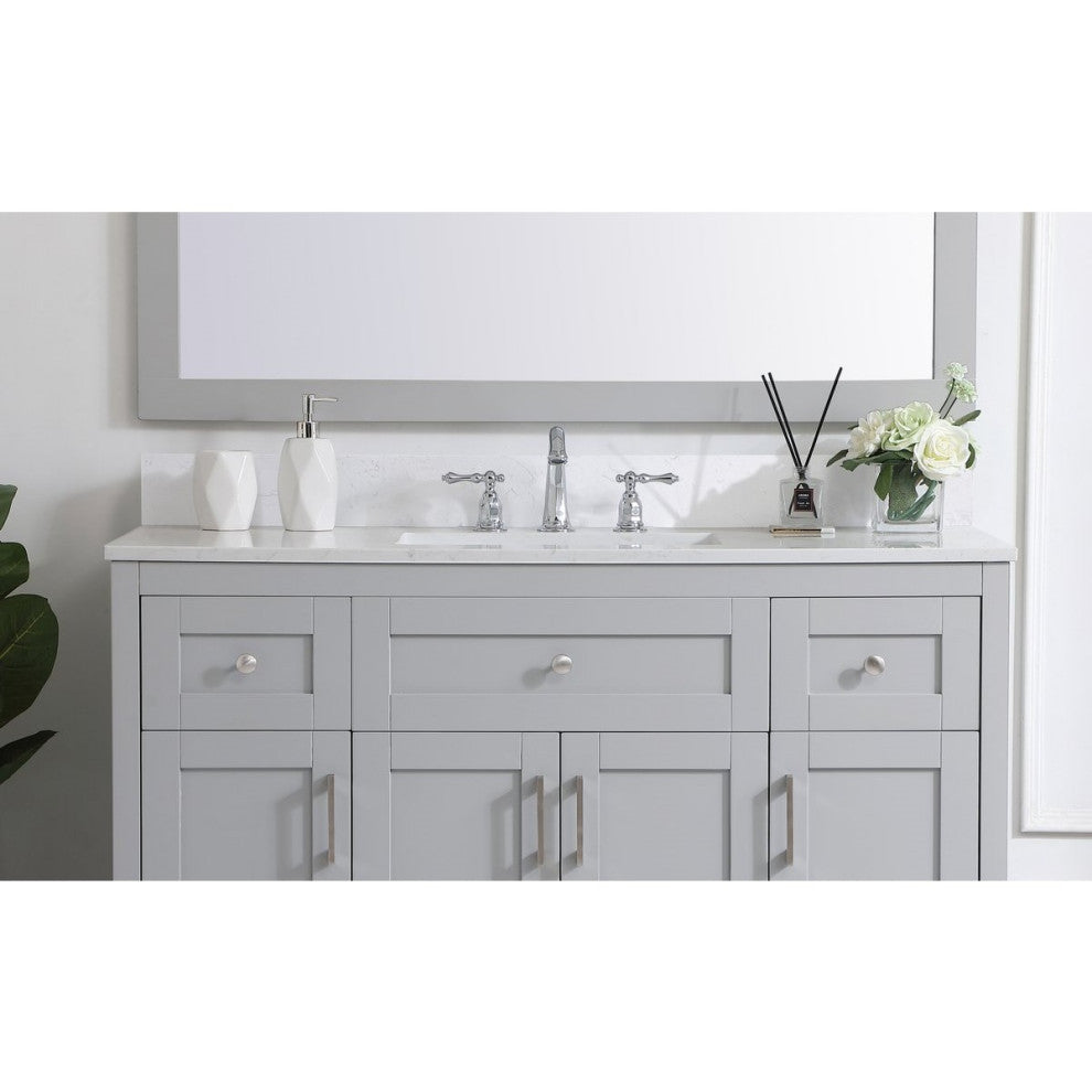Elegant Decor Bathroom Vanity Backsplash Calacatta White